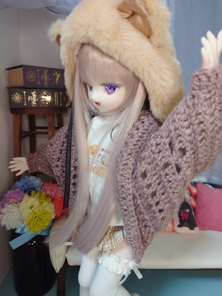 大人カラーなカーディガン