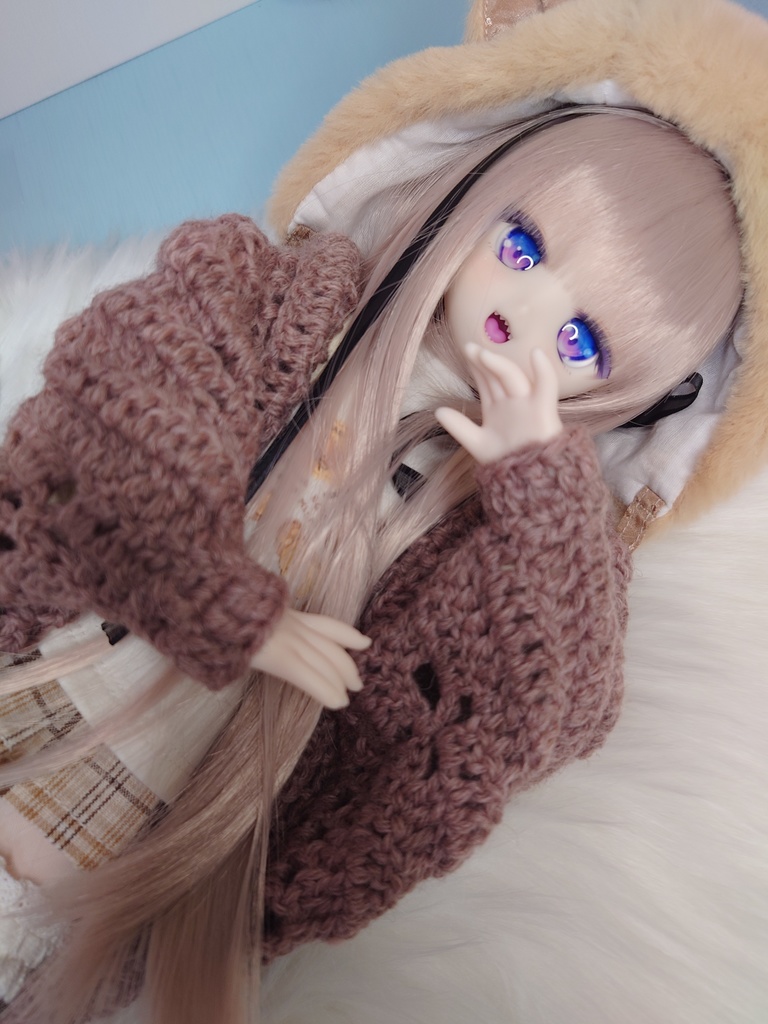 大人カラーなカーディガン