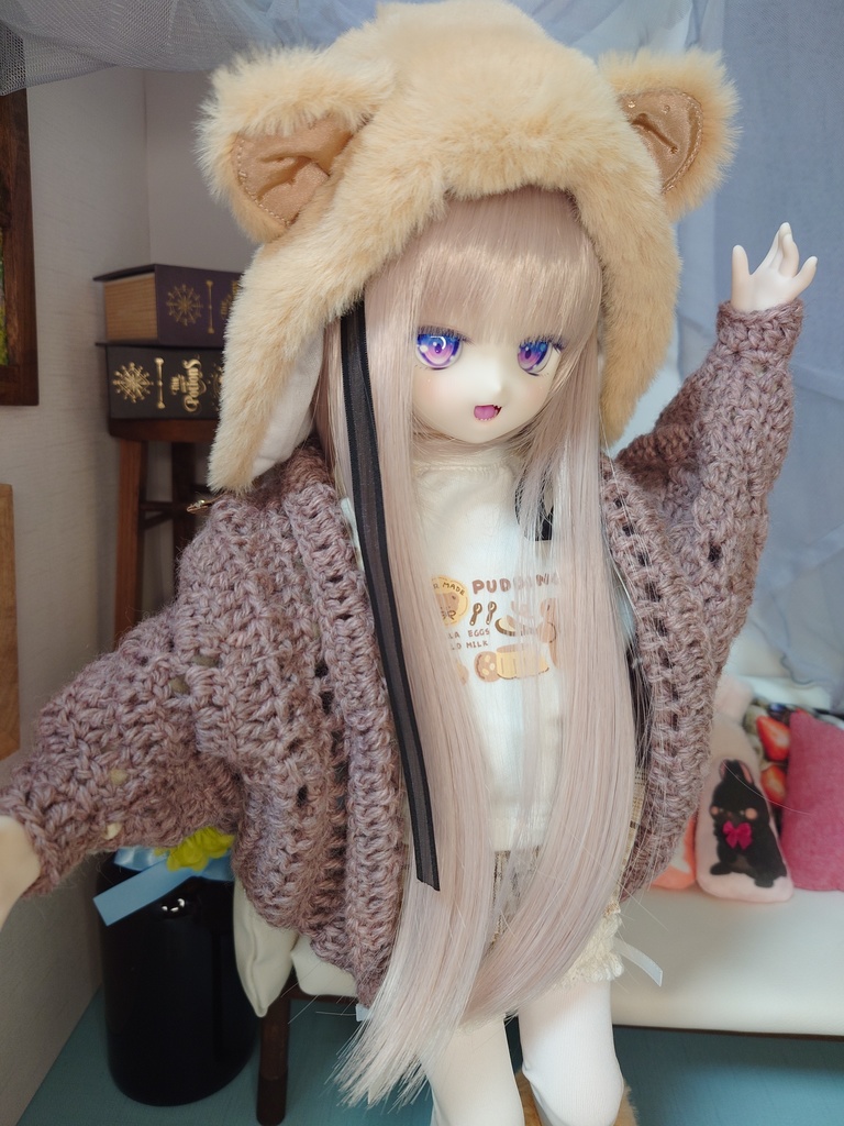 大人カラーなカーディガン