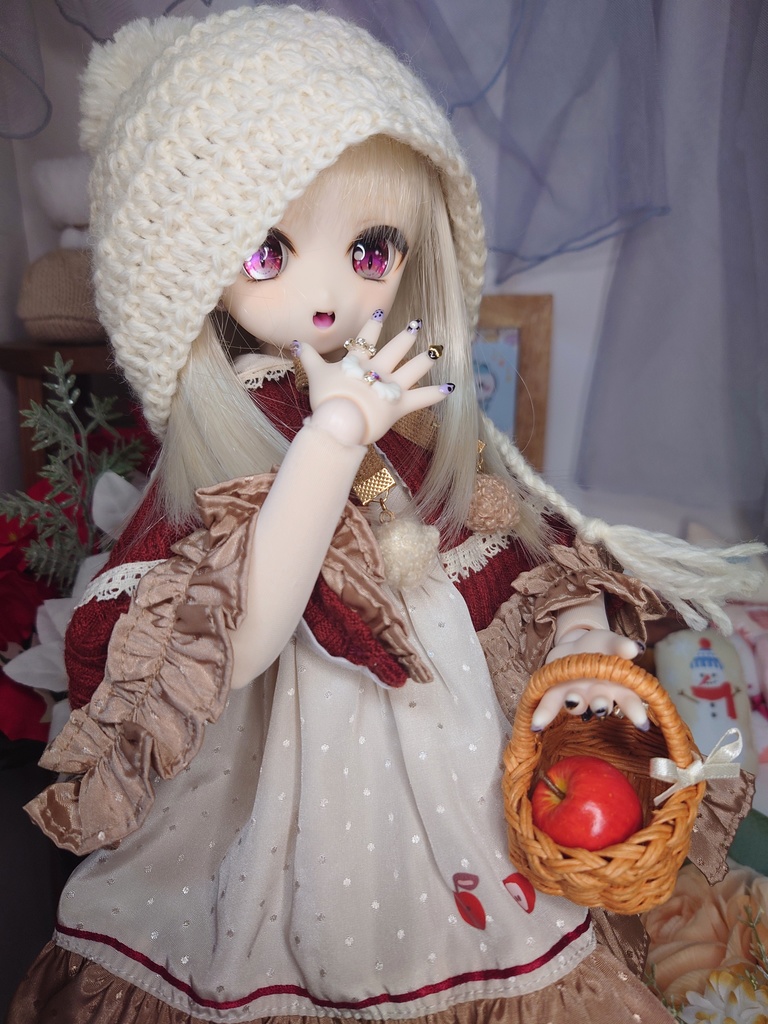 大人カラーなニット帽子