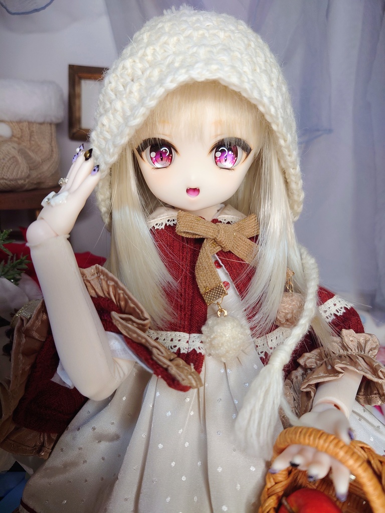 大人カラーなニット帽子