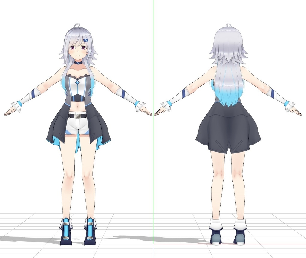 VTuber 美波七海 MMD用モデルデータ