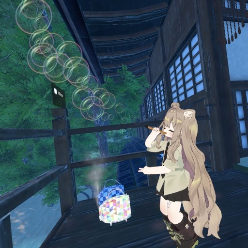 【VRChat想定】メッセージ付き吹き矢ギミック(おまけ付き)
