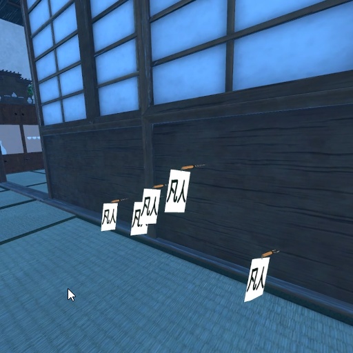 【VRChat想定】メッセージ付き吹き矢ギミック(おまけ付き)