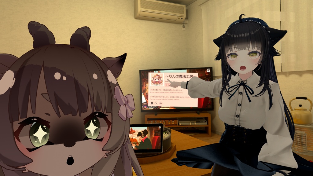 画像と動画ステッカーどこでも貼れるギミック!~魔法ステッカーアバターギミック~Magic Sticker~