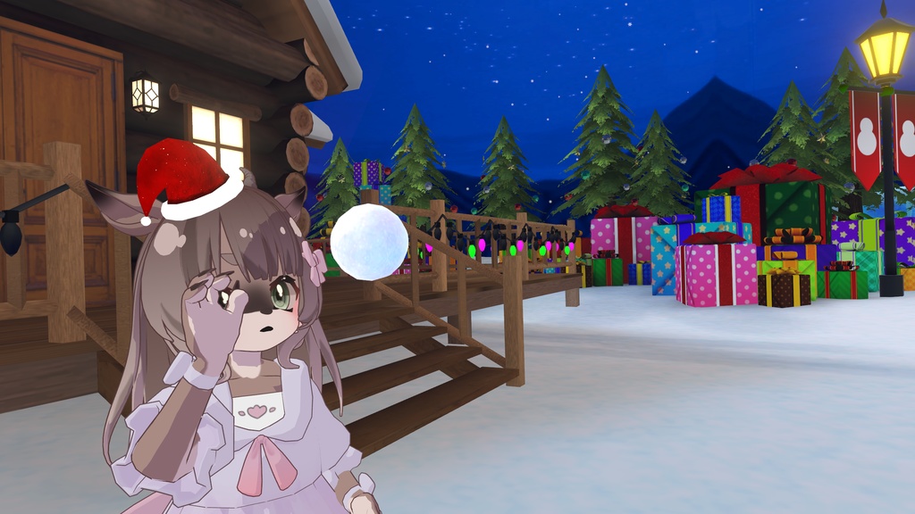 【無料/FREE】雪合戦!リアル物理で雪玉を投げられる!~雪玉投げアバターギミック~Throwing Snowball~