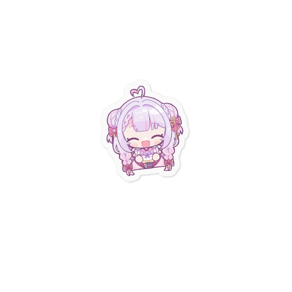 餅乃さや　お顔ステッカー　笑顔