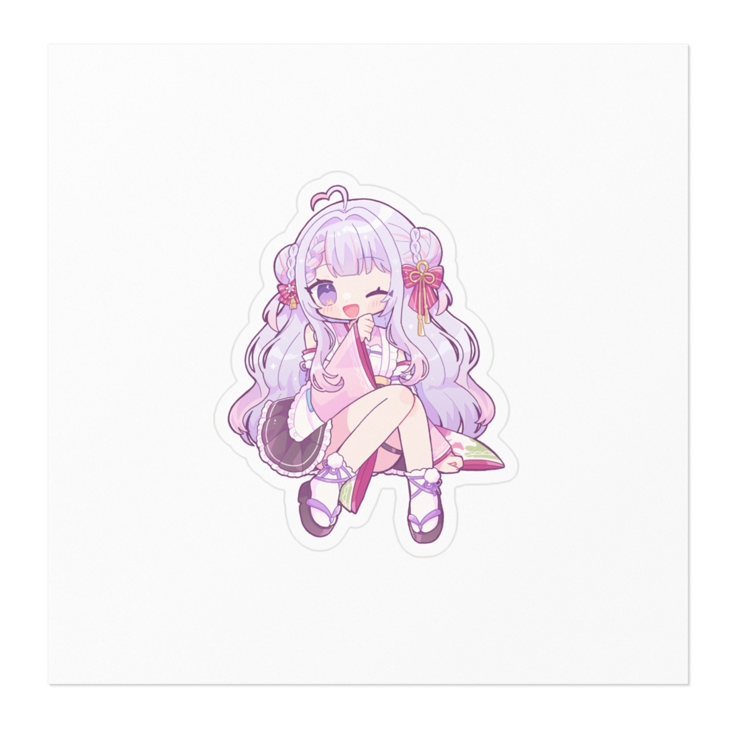 餅乃さや 新モデル記念ステッカー 全身(ウインク)