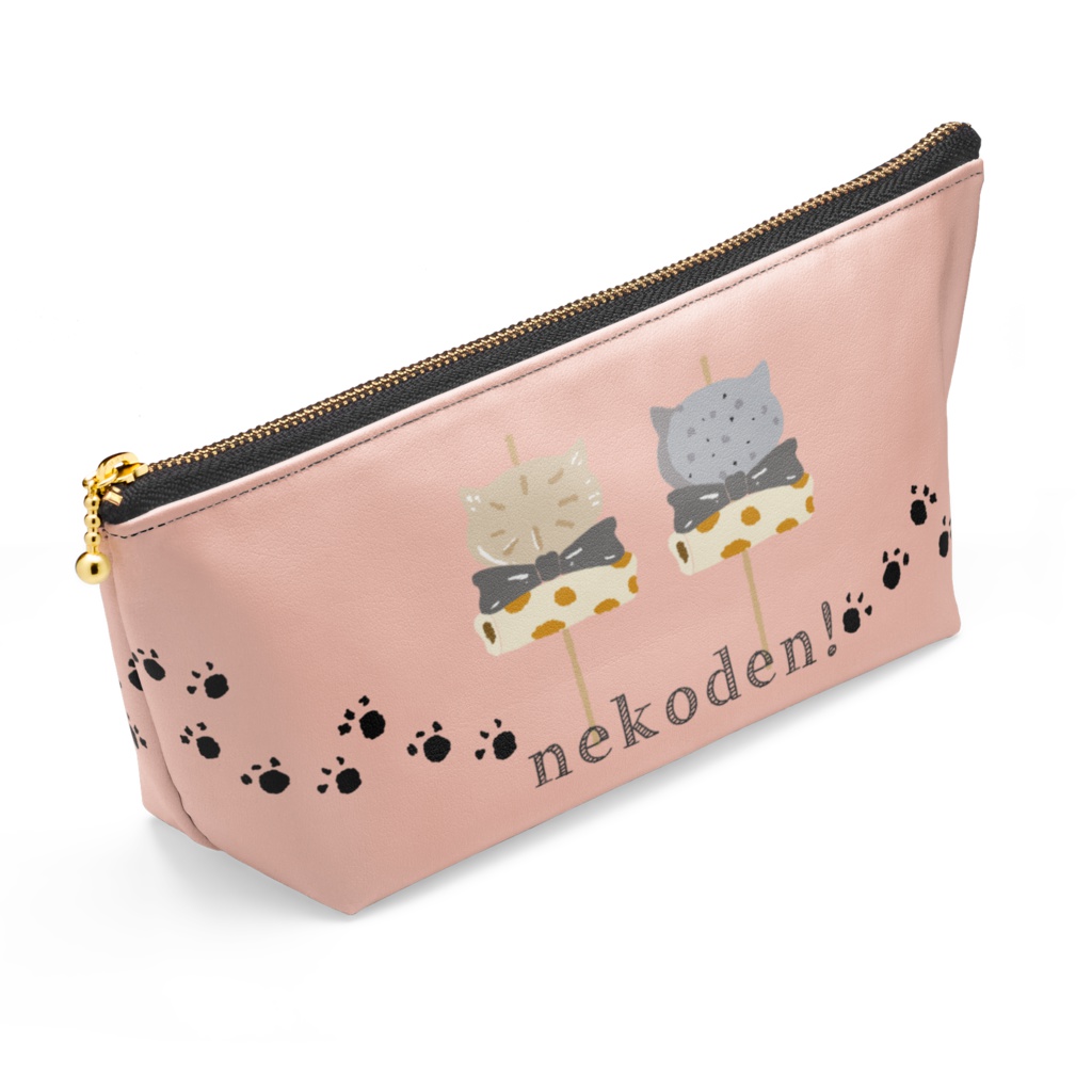 松ポーチ(猫とおでん)