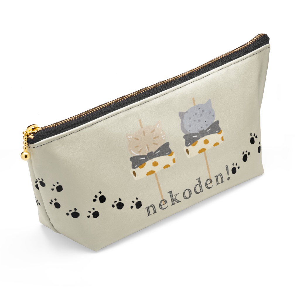 松ポーチ(猫とおでん)