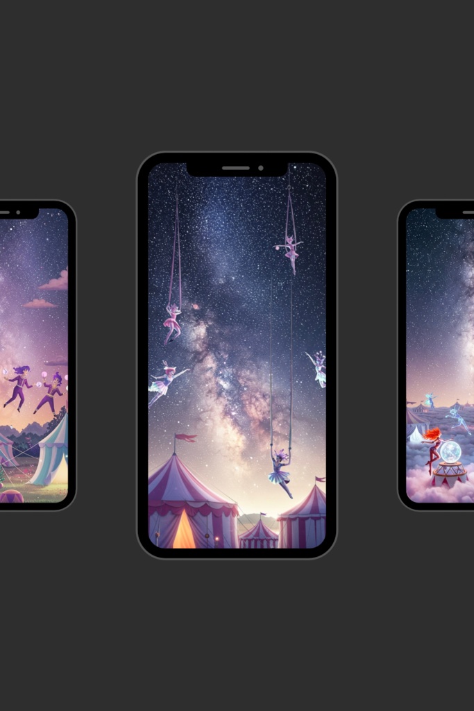 ミルキーウェイサーカス - Milkyway Circus(スマホ壁紙4枚セット)