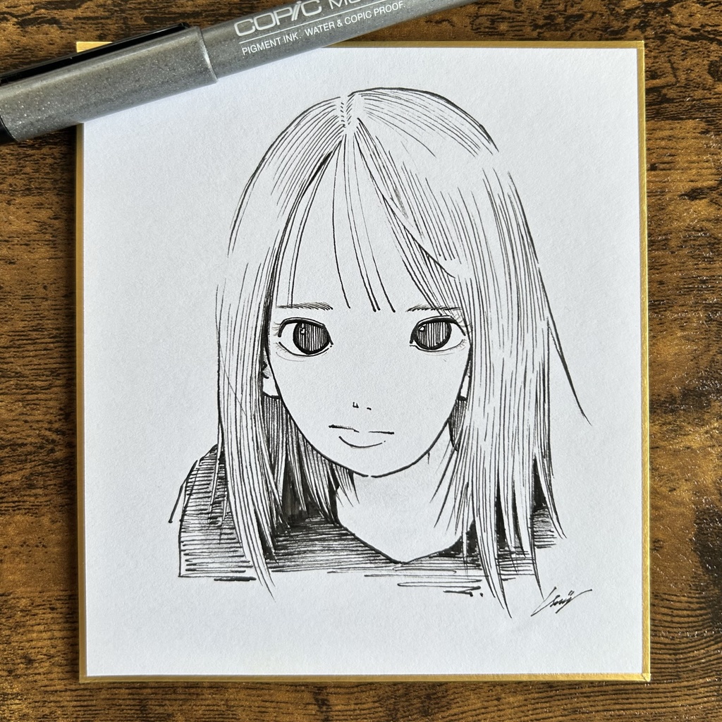 イラスト  色紙