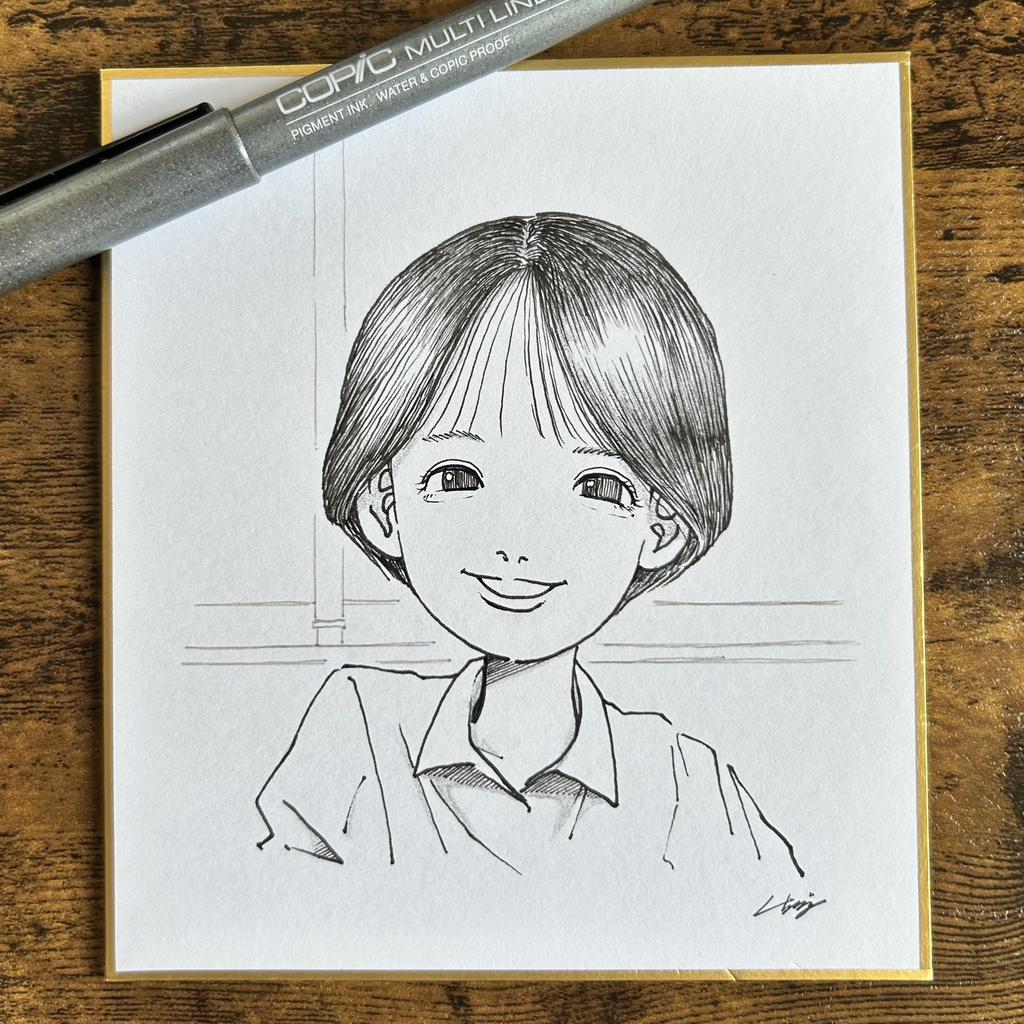 イラスト  色紙