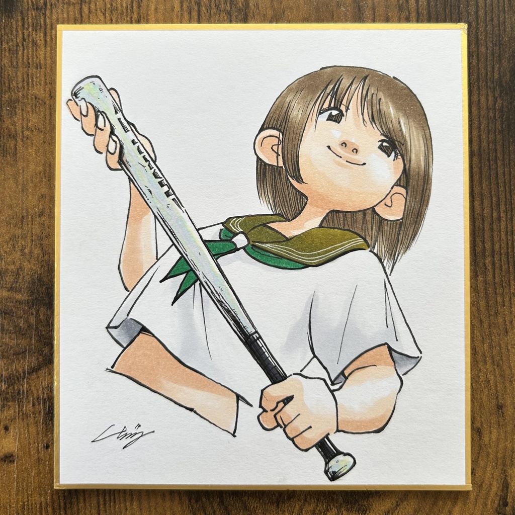 カラーイラスト   色紙