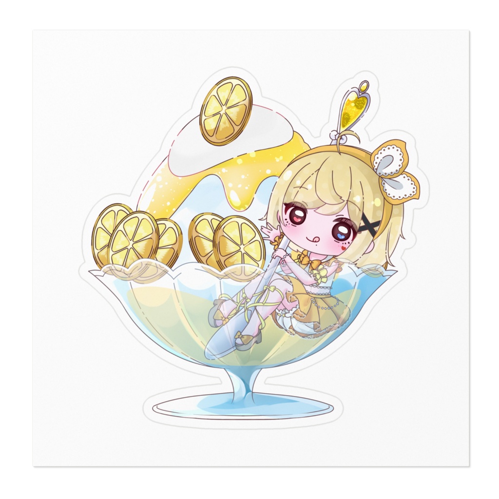 レモン味のかき氷🍋🍧ステッカー【夏季限定予定】