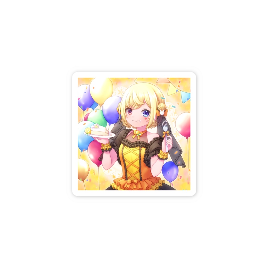 ※1ヶ月限定販売【スマホステッカー】2024年誕生日イラスト使用