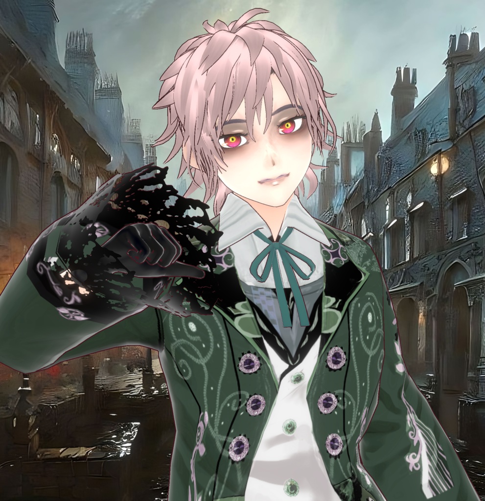 【VRoid】【正式版】ヘアプリセット/ヴァイオリニストヘアStable Ver.hair preset