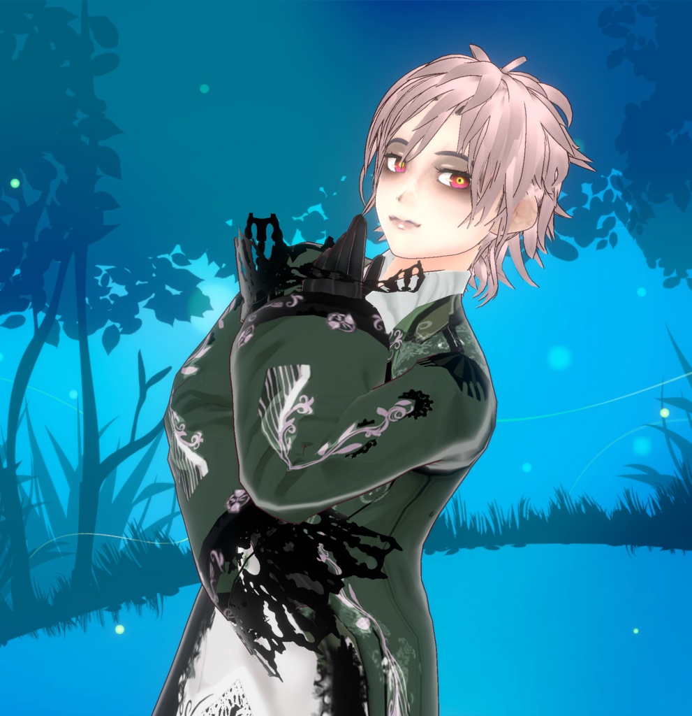 【VRoid】【正式版】ヘアプリセット/ヴァイオリニストヘアStable Ver.hair preset