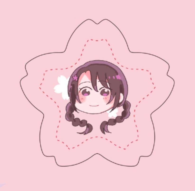 さくらマカロンキーホルダー【桜乃】