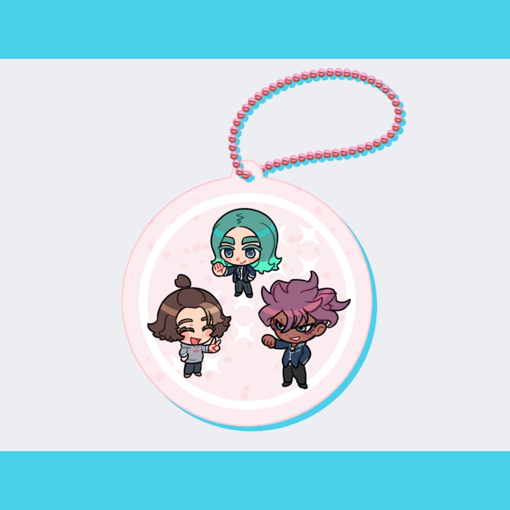 丸型ラメアクキー