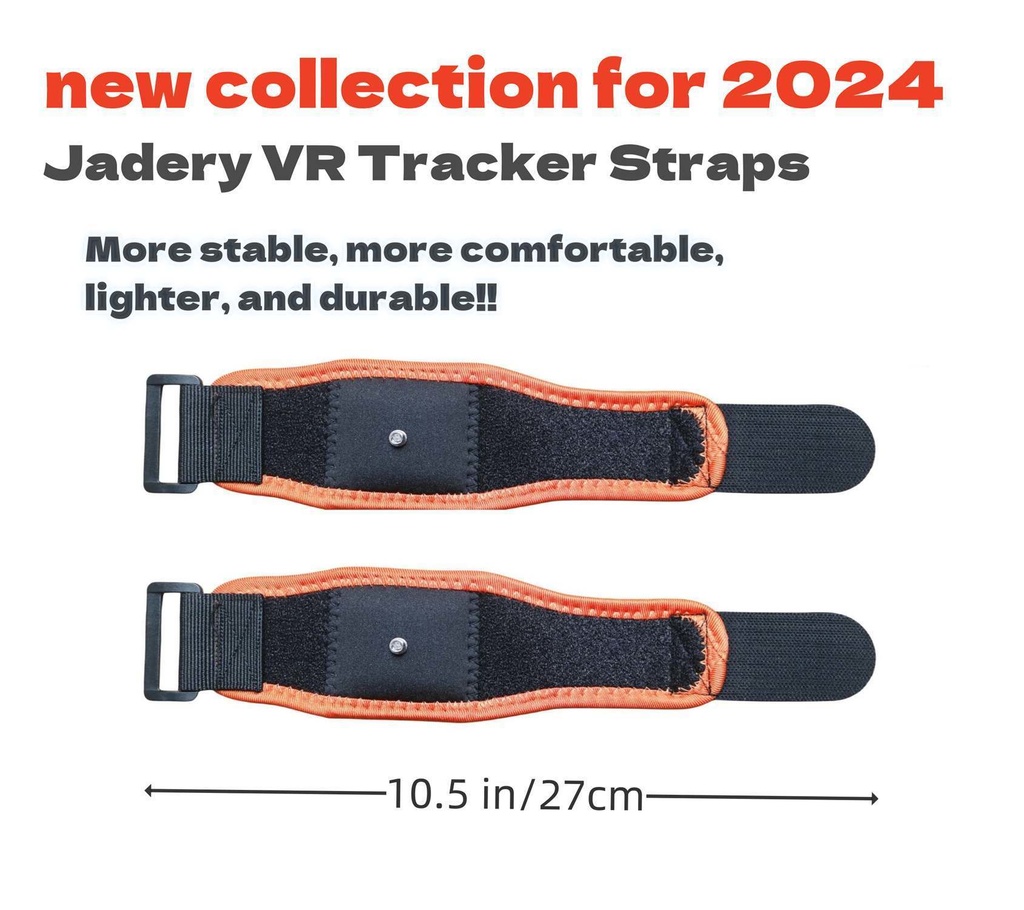 Jadery VRトラッカーベルト (2024年新モデル)腰と腕の3点セット、viveトラッカー、Ultimate Tracker、Tundra Tracke用VRゲームフルトラ ストラップ