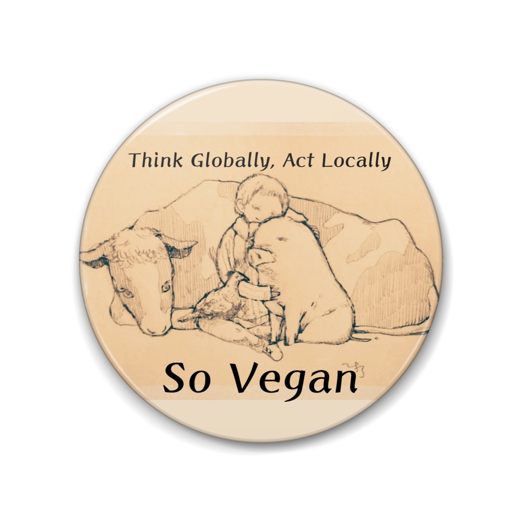 So Vegan缶バッジ-タイプB