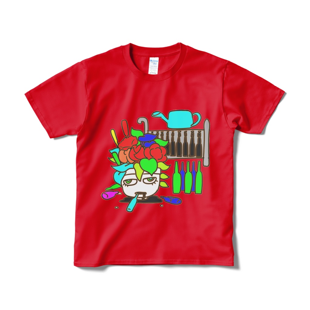 野菜たっぷりTシャツ赤