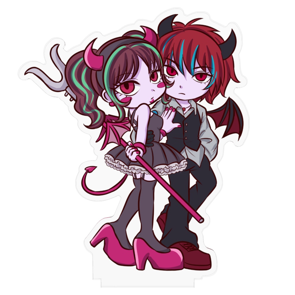 悪魔っ子美香&悪魔卓郎