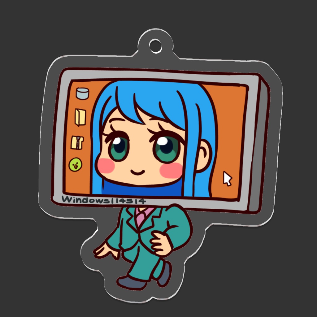 Window114514アクリルキーホルダー