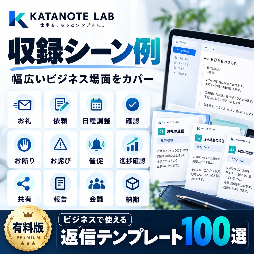 仕事で困らない返信文テンプレ100選|確認・依頼・報告・催促・断り・謝罪・日程調整まで対応