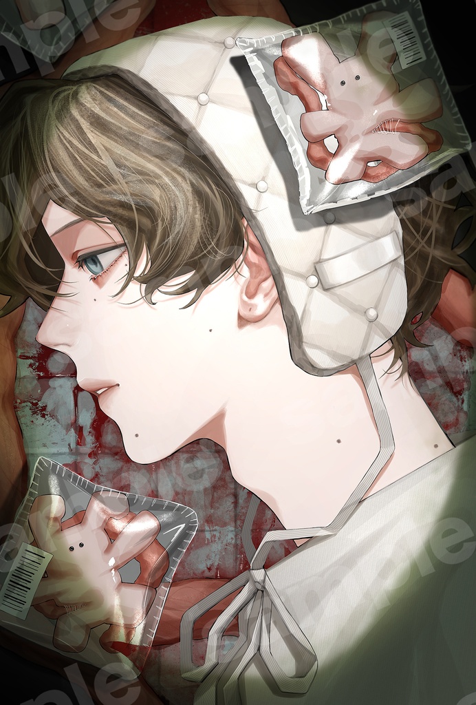 【非独占ライセンス】うさぎと少年|一枚絵・商用利用可