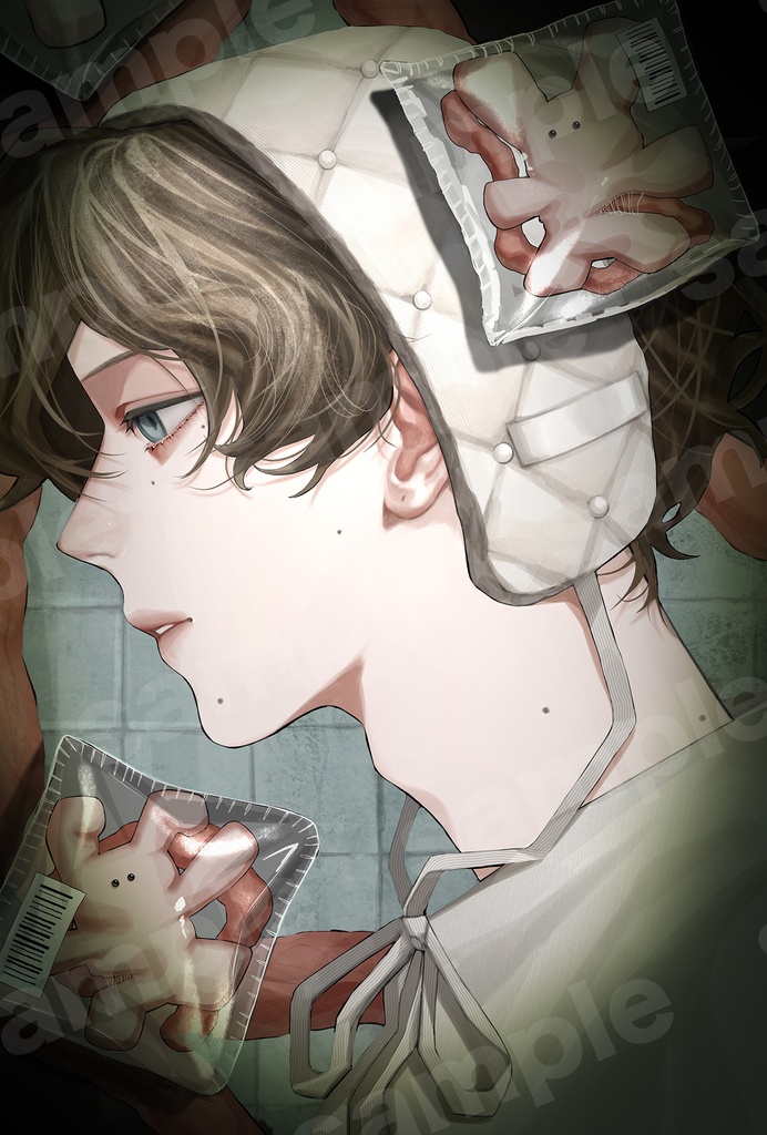 【非独占ライセンス】うさぎと少年|一枚絵・商用利用可