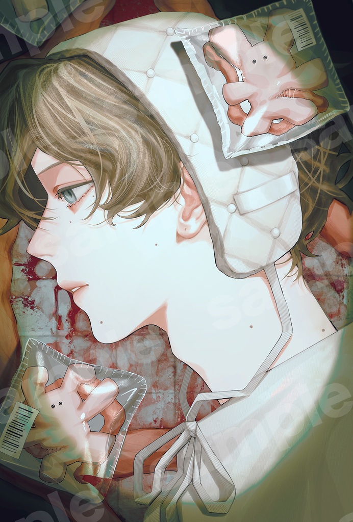 【非独占ライセンス】うさぎと少年｜一枚絵・商用利用可