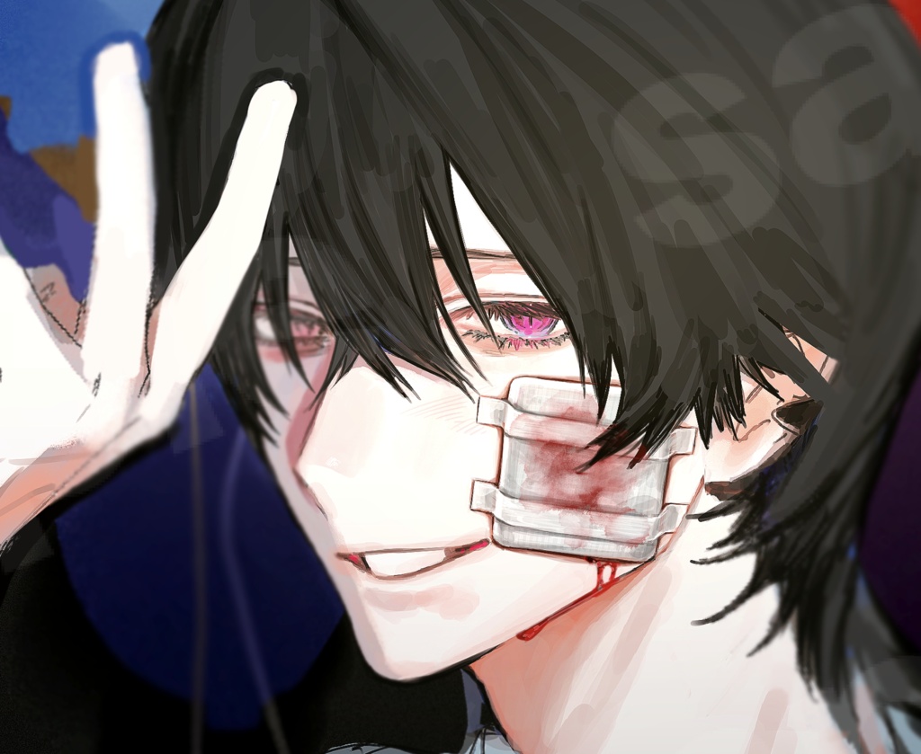 【非独占ライセンス】風船と少年｜一枚絵・商用利用可