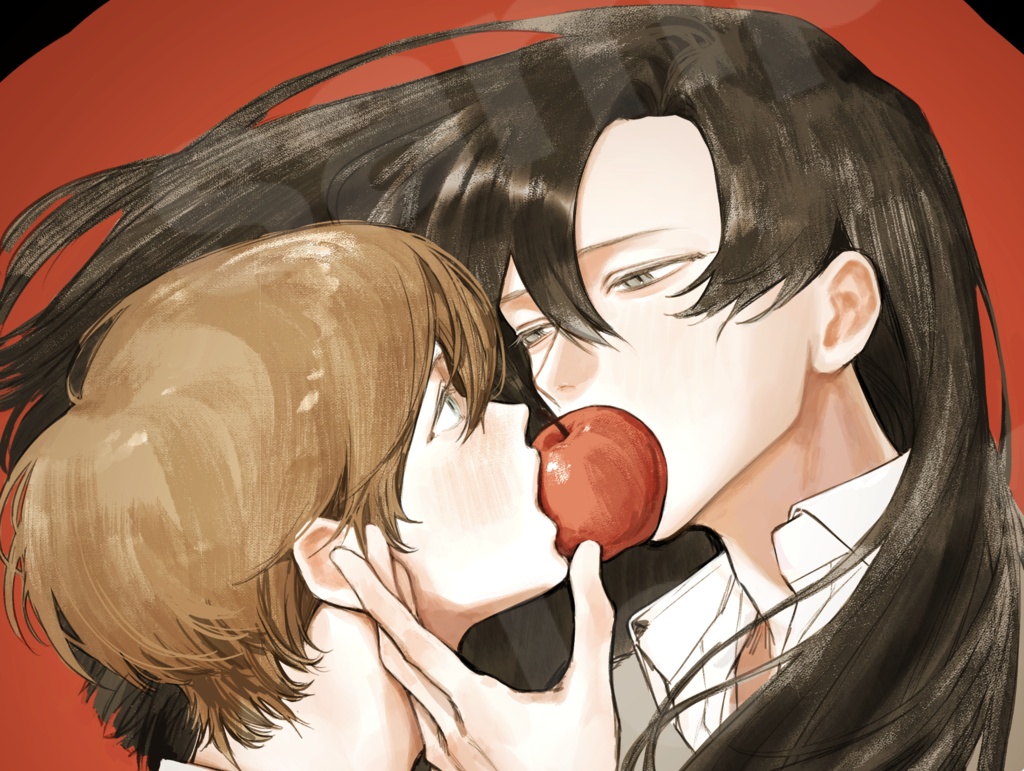 【非独占ライセンス】りんご｜一枚絵・商用利用可