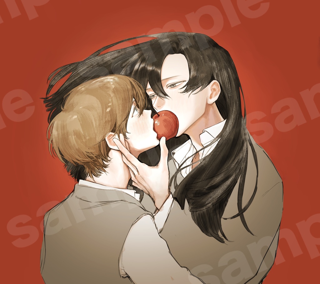 【非独占ライセンス】りんご|一枚絵・商用利用可