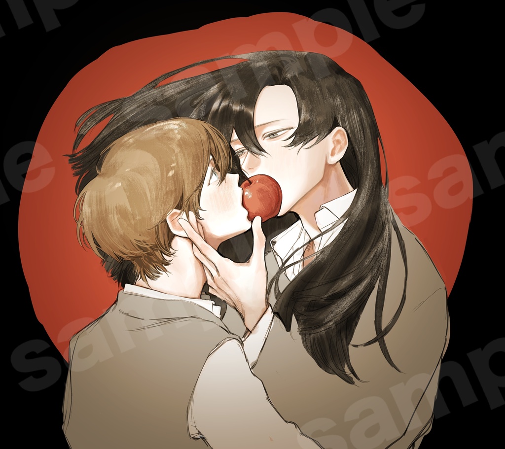 【非独占ライセンス】りんご|一枚絵・商用利用可