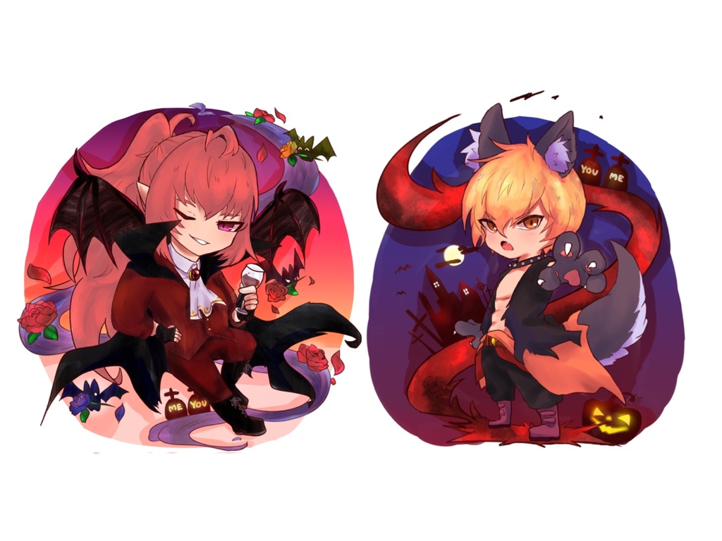 ハロウィンユリアル アクリルキーホルダー