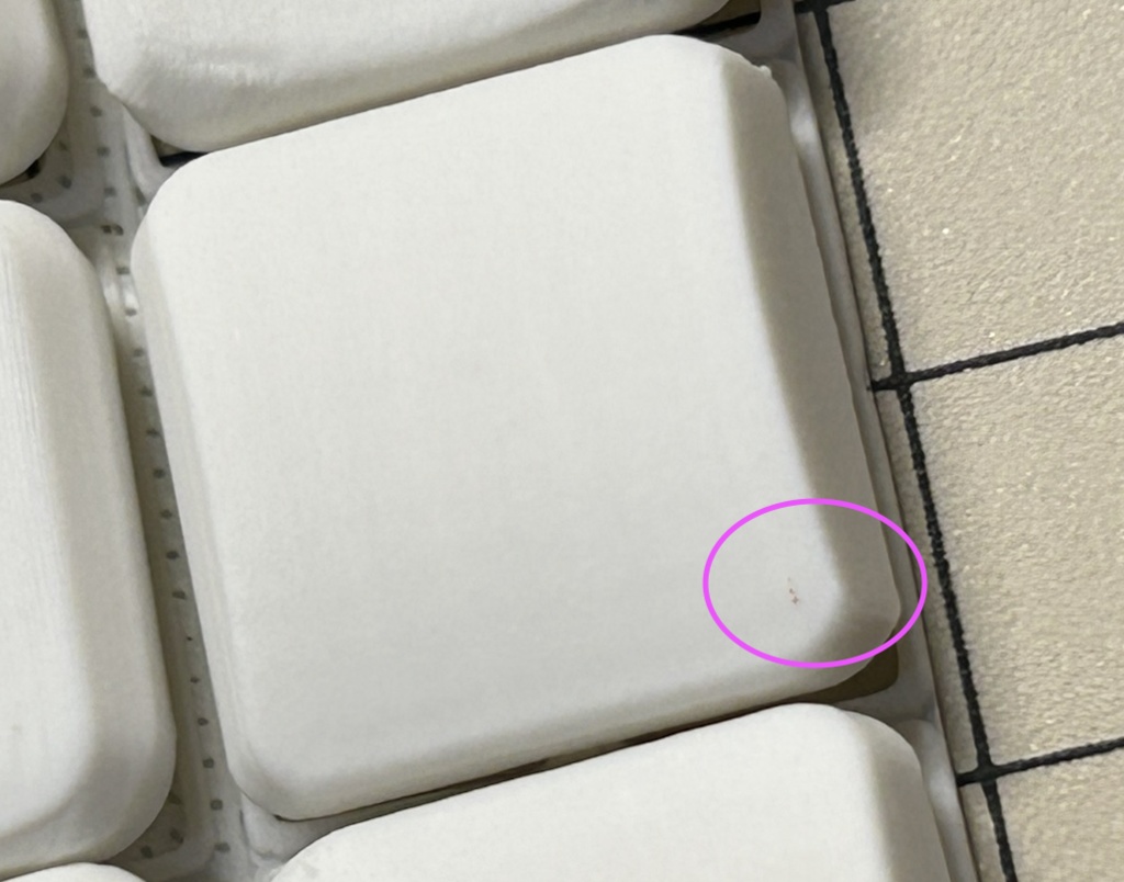 KazyCap, 3DP製17mm狭ピッチ用キーキャップ 【試作品 Bタイプ】