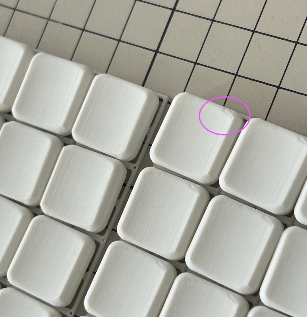 KazyCap, 3DP製17mm狭ピッチ用キーキャップ 【試作品 Bタイプ】