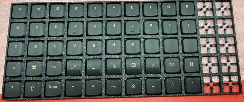 KazyCap, 3DP製17mm狭ピッチ用キーキャップ, ブラック【試作品】