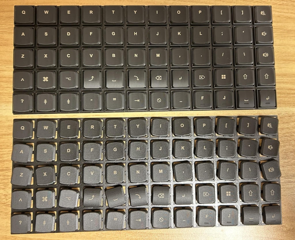 KazyCap, 3DP製17mm狭ピッチ用キーキャップ, ブラック【試作品】