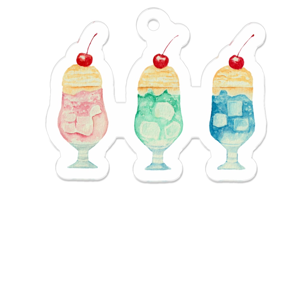 3種類のクリームソーダ