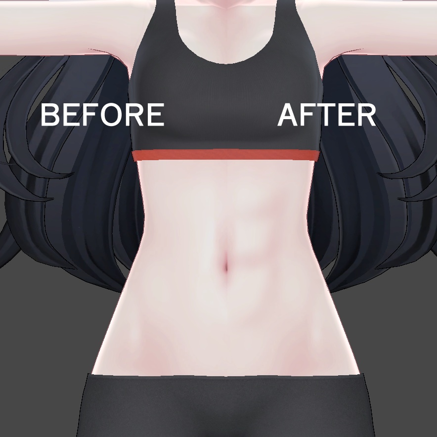 デルタフレア(&LF,SH)筋肉テクスチャ