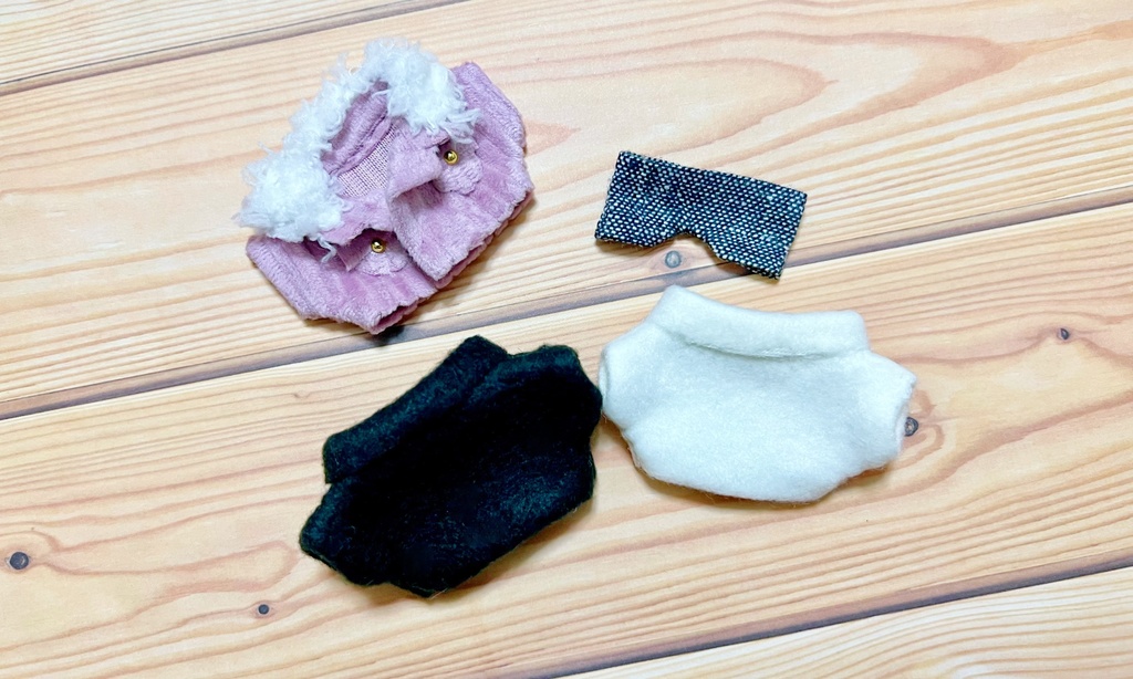 10~12cm ぬい用 コーデュロイジャケットセット