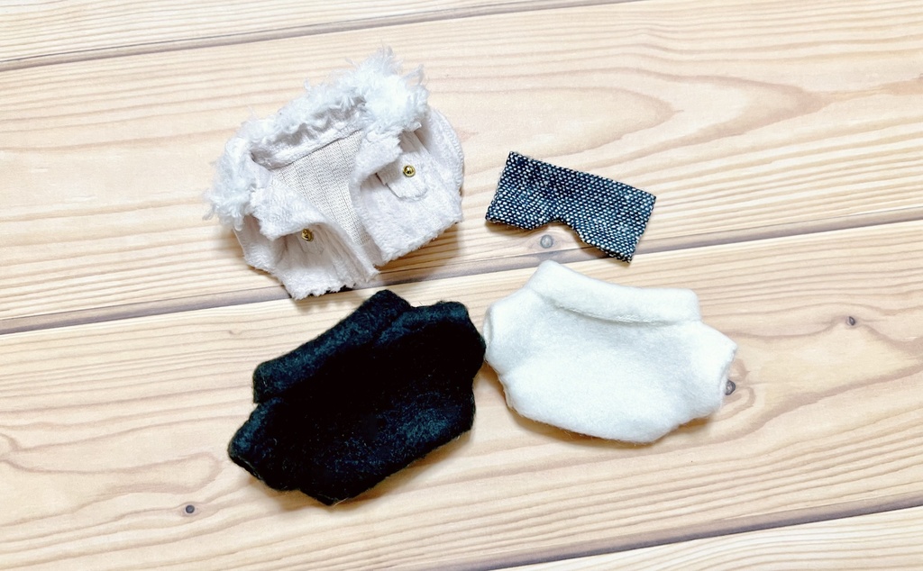 10~12cm ぬい用 コーデュロイジャケットセット