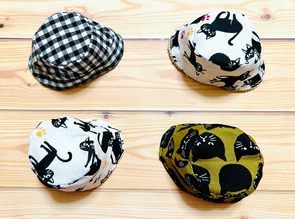 10~12cm ぬいぐるみ用 リバーシブルバケットハット