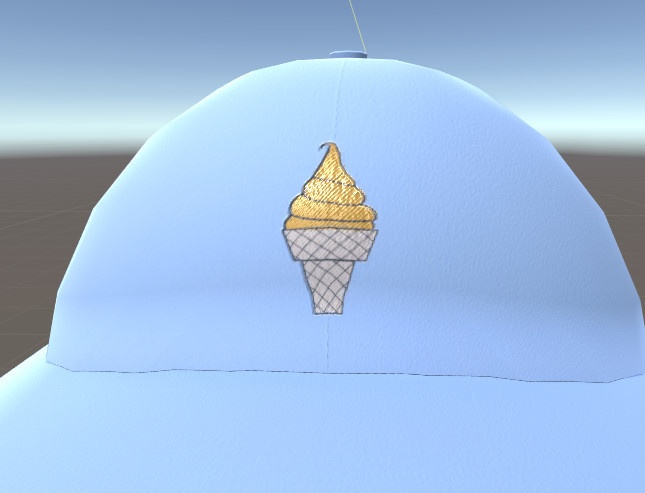 VRC向け 刺繍イラスト風cap