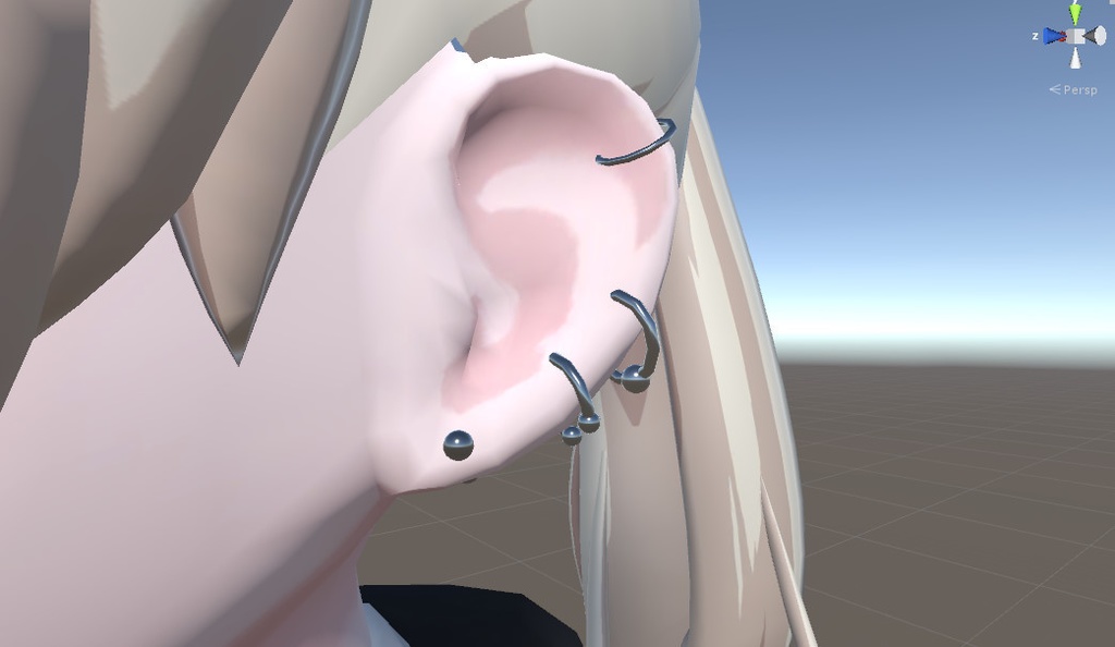 VRC向け　ピアス、イヤリング各種　Earrings