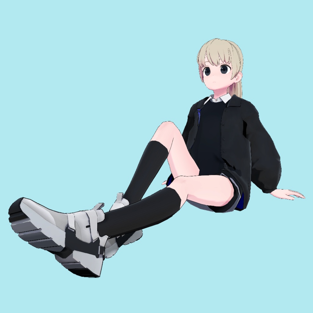 VRC用座りIdleモーション_02(Sitting Idle Motion)_Mir